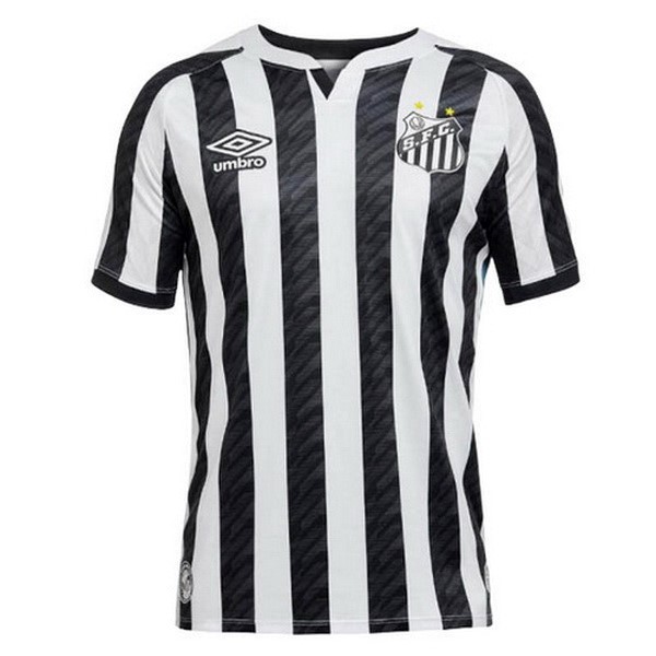 Tailandia Camiseta Santos 2ª Kit 2020 2021 Negro Blanco
